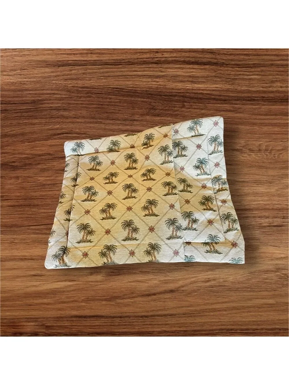 Pillow Cover, Wilkinson Textiles, Custom Made Palm Trees, 25” x 29”.